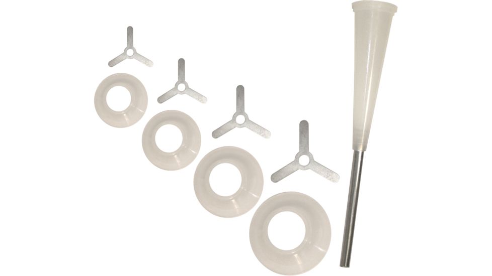 Weston Products Snack Stick Funnel Set for Weston Pro Series Meat Grinders, 9 pcs, Clear, 08-2601