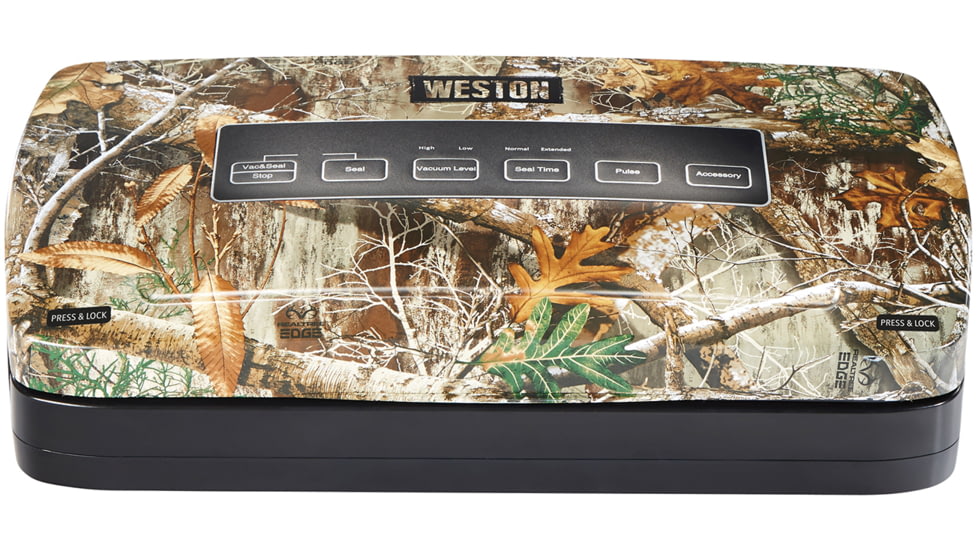 Weston Products Vacuum Sealer with Roll Storage and Bag Cutter, Realtree Edge, Camo/Black, 65-3001-RE