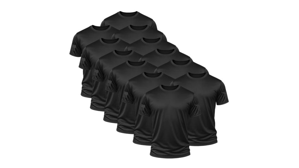 Wethepeopleholsters.Com Black Performance Shirt Bundle 12 Pack, 7394581971042