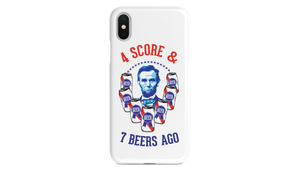 Wethepeopleholsters.Com Four Score &amp; 7 Beers Ago - Patriotic Case, iPhone 8, IC-2373-IPHONE8