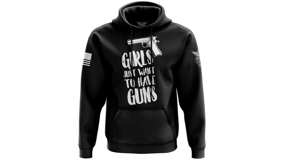 Wethepeopleholsters.Com Girls Just Want to Have Guns Hoodie, HOODX-K0010-W-FL-L
