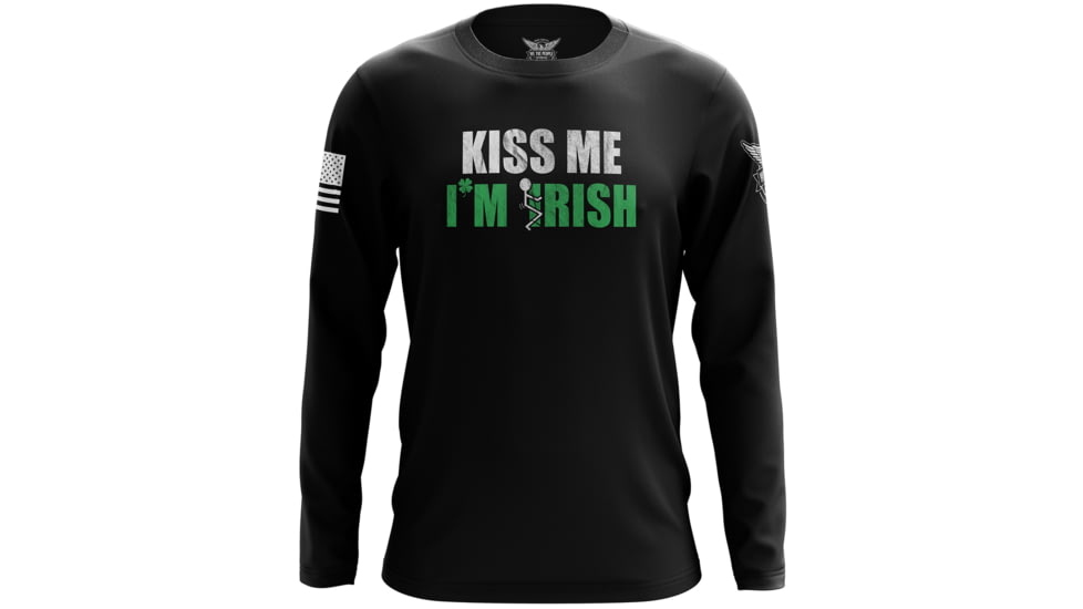 Wethepeopleholsters.Com Kiss me, Im Fn Irish Long Sleeve Shirt, kiss-me-im-fn-irish-long-sleeve-shirt