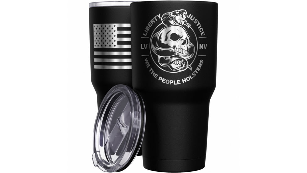 Wethepeopleholsters.Com Liberty And Justice Stainless Steel Tumbler, TUM02-0056STAINLESS