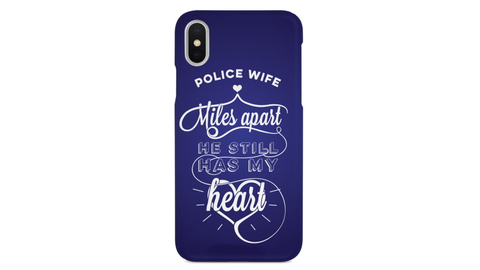 Wethepeopleholsters.Com Police Wife - Miles Apart, Still Has My Heart Case, iPhone 11 Pro, IC-1726-IPHONE11PRO