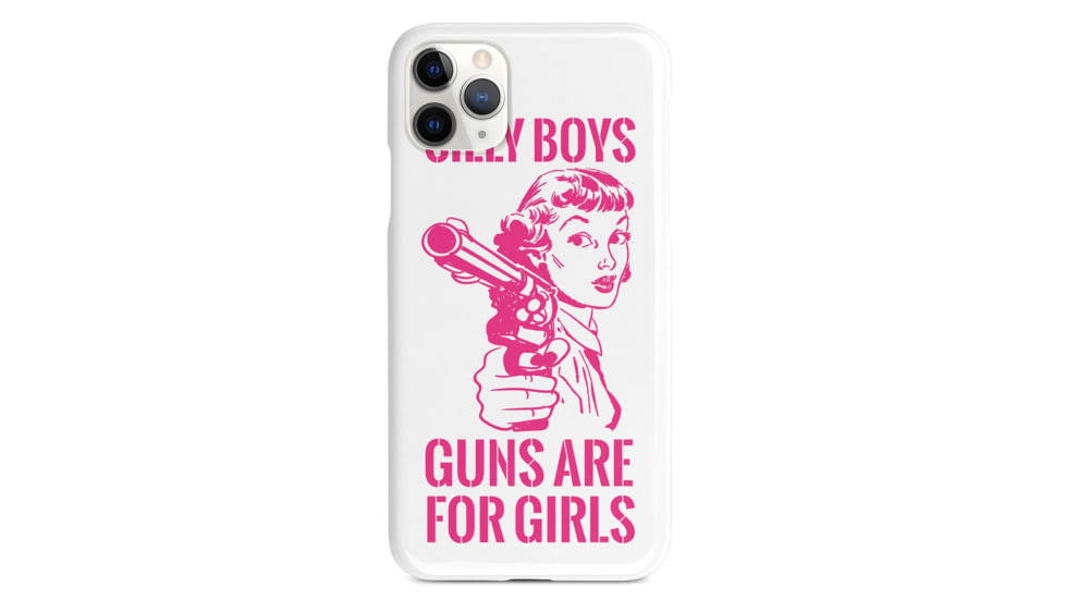 Wethepeopleholsters.Com Silly Boys, Guns are for Girls - Pink Text Case, IC-4018-IPHONEXSMAX