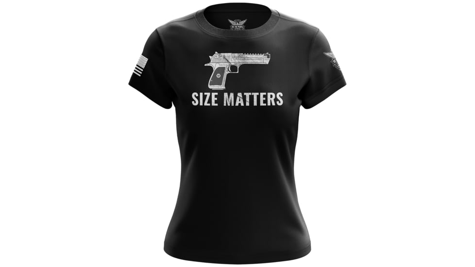 Wethepeopleholsters.Com Size Matters V2 Womens Short Sleeve Shirt, size-matters-v2-womens-short-sleeve-shirt
