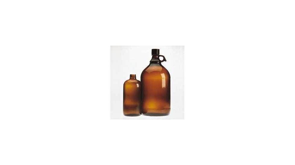 Wheaton Safety-Coated Bottles, Amber, Narrow Mouth, Wheaton 220946 Bottles With PE-lined Cap