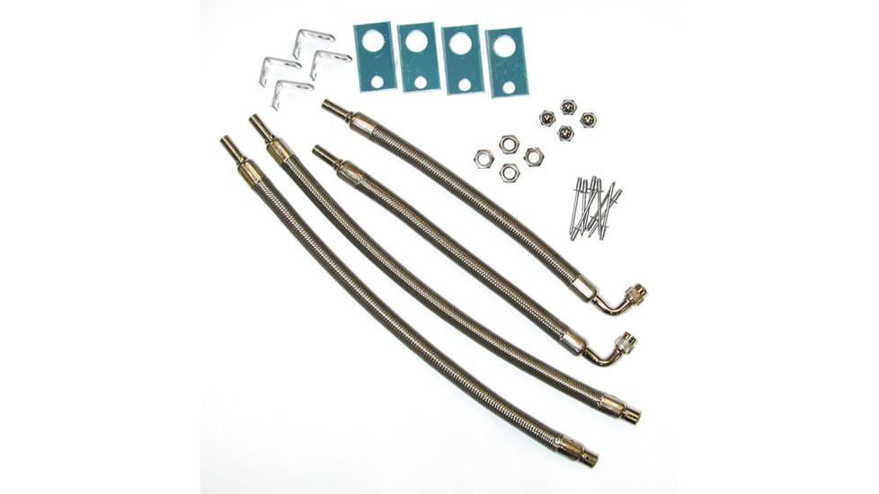 Wheel Masters Hose Extenders For 16in-19.5in Wheel Liners &amp; Covers - 4 Hose Kit, Hand Hole Mount, 8001 AM4