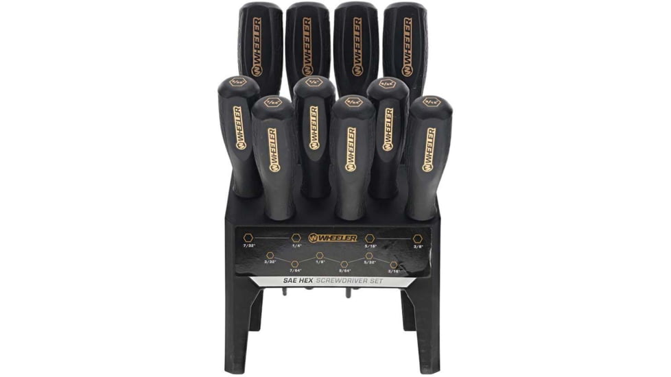 Wheeler Engineering 30 Piece Hex/Torx Benchtop Screwdriver Set, Black, 4002882
