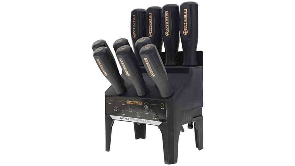 Wheeler Engineering 30 Piece Hex/Torx Benchtop Screwdriver Set, Black, 4002882