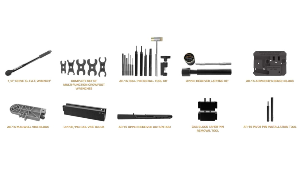 Wheeler Engineering Delta Series Pro Series Ultimate AR Armorer Kit, Steel, 4002649