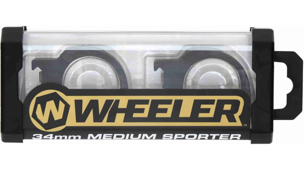 Wheeler Engineering Delta Series Sporter Bi-Weaver Style/Pic Rings 34mm, Low, Black, 1133753