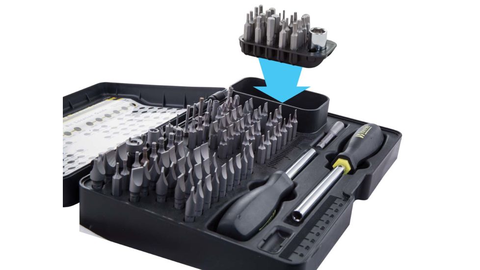 Wheeler Engineering Fine Gunsmith Equipment 21-Piece Add On Screwdriver Bit Set, Steel, 954671
