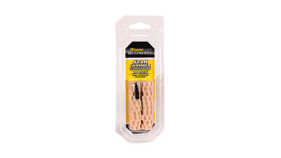 Wheeler Fine Gunsmith Equipment Delta Series Star Chamber Cleaning Pads, 20 pack, 1078197