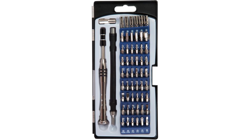 Wheeler Engineering 58-Piece Precision Micro Screwdriver Set, Black/Steel, 564018