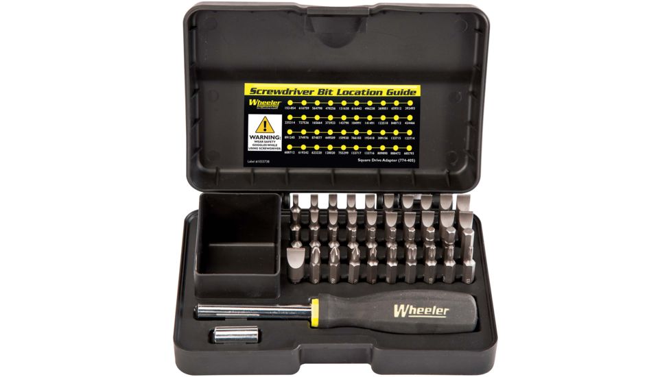 Wheeler Engineering 43-Piece Professional Gunsmithing Screwdriver Set, Black/Yellow, 954621, EDEMO1