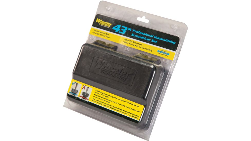 Wheeler Engineering 43-Piece Professional Gunsmithing Screwdriver Set, Black/Yellow, 954621, EDEMO1