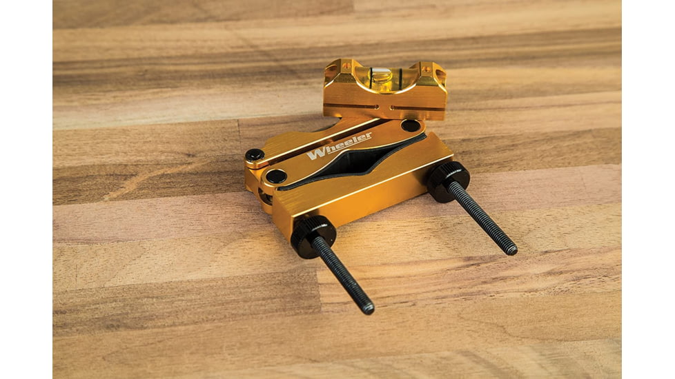 Wheeler Fine Gunsmith Equipment Ultra Scope Mounting Kit, Green Laser, 9 Bits, FAT Torque Wrench, 1 Socket, Bit Holder, Professional Reticle Leveling System, Thread locker, 541010