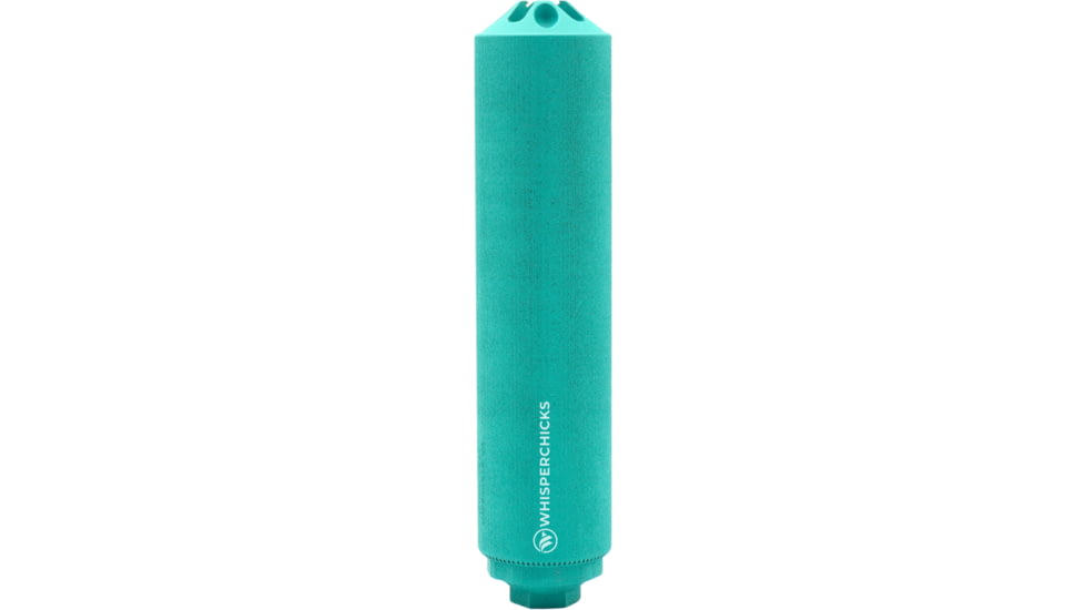 Whisperchicks Whisper 5.56mm Suppressor, 1.75x7in, Aztec Teal, One Size, WCAT 0556 S001