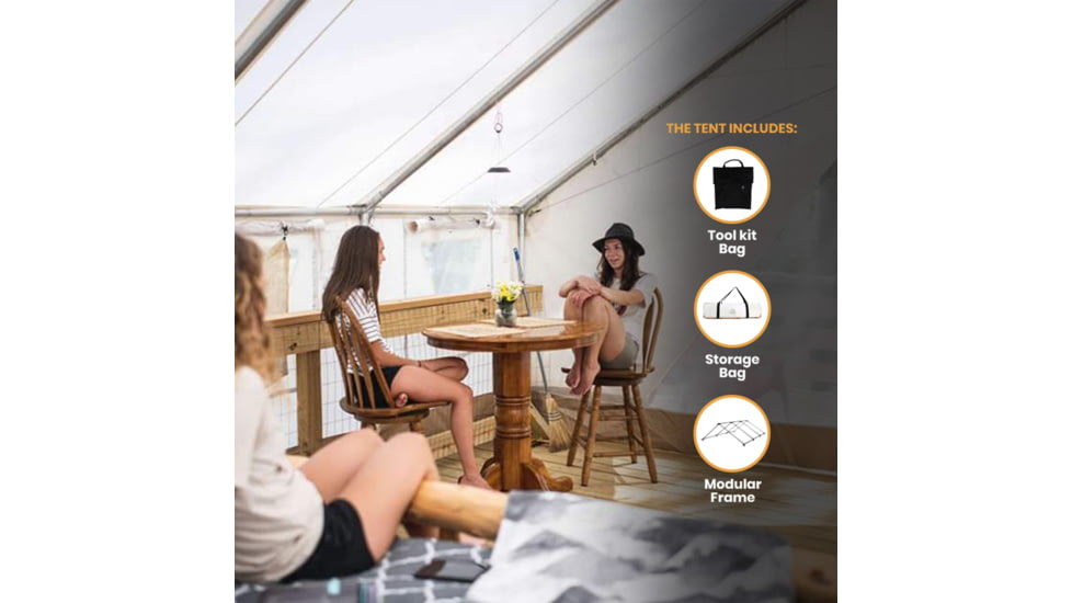 White Duck Alpha Pro Wall Tent, Water Repellent, 12ft x 14ft, WD-PRO-0012