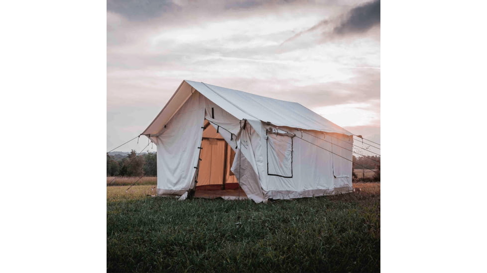 White Duck Alpha Wall Tent, Water Repellent, 10ft x 12ft, WD-0045