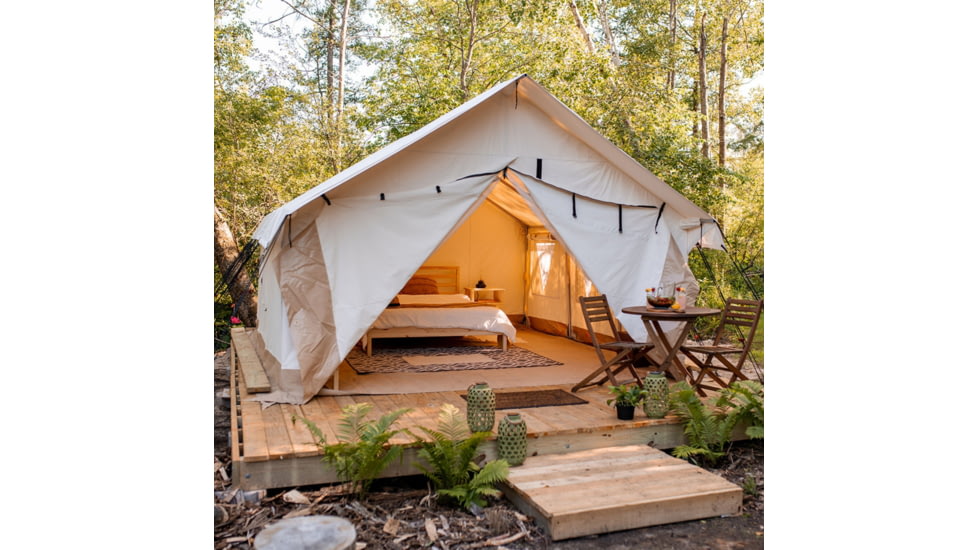 White Duck Alpha Wall Tent, Water Repellent, 10ft x 12ft, WD-0045