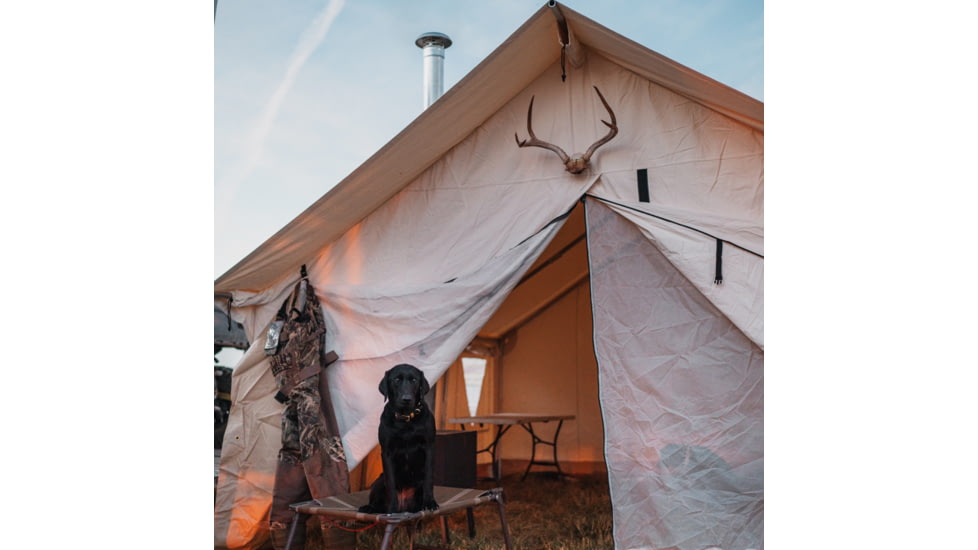 White Duck Alpha Wall Tent, Water Repellent, 10ft x 12ft, WD-0045