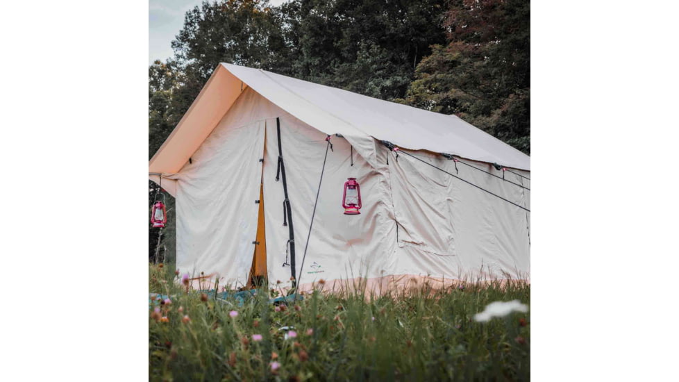White Duck Alpha Wall Tent, Water Repellent, 12ft x 14ft, WD-0012