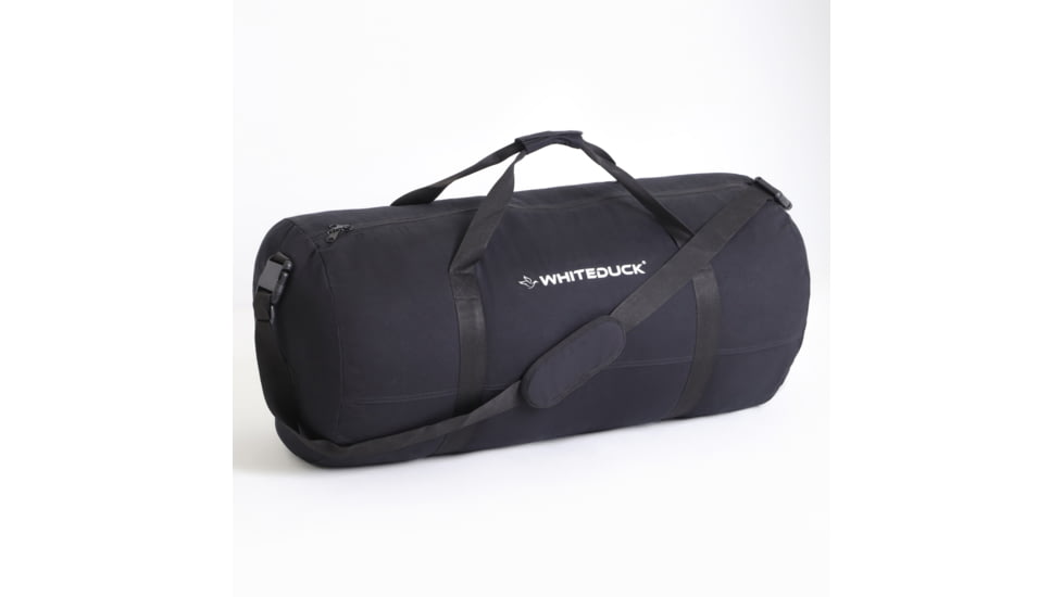 White Duck Filios Canvas Duffel Bag, Black, 24in x 16in, FBA1-FDBSB-2416