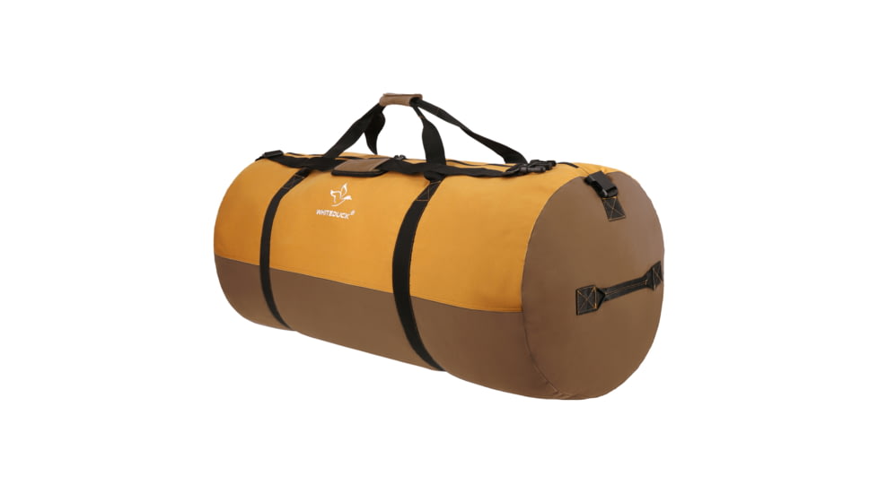 White Duck Filios Canvas Duffel Bag, Tan/Brown, 24in x 16in, FBA-FDBTB-2416