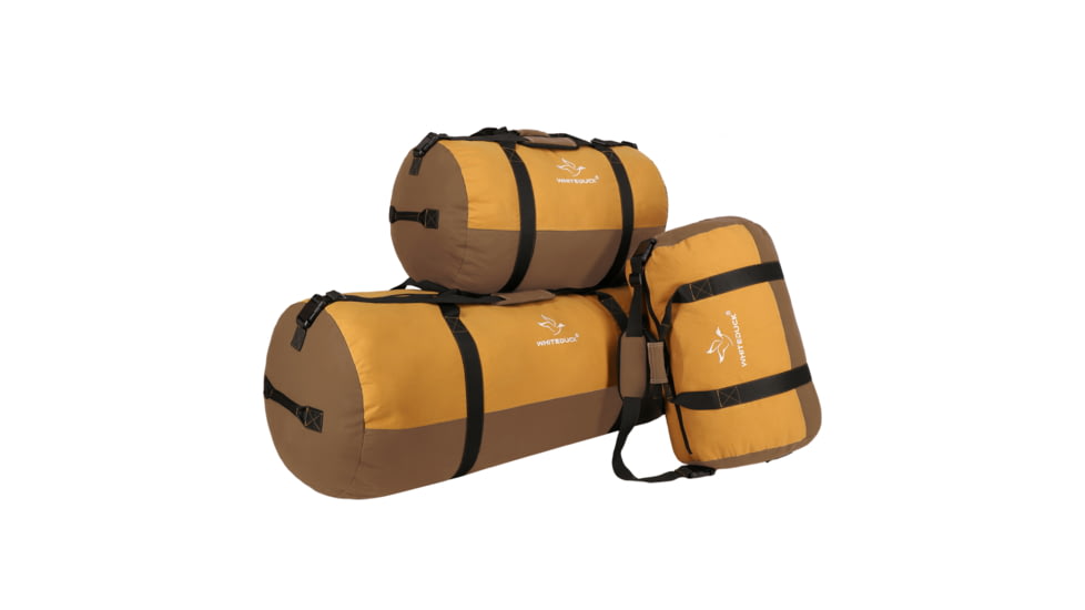 White Duck Filios Canvas Duffel Bag, Tan/Brown, 24in x 16in, FBA-FDBTB-2416