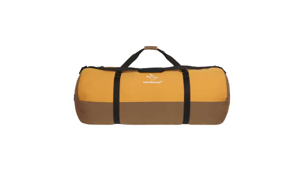 White Duck Filios Canvas Duffel Bag, Tan/Brown, 24in x 16in, FBA-FDBTB-2416