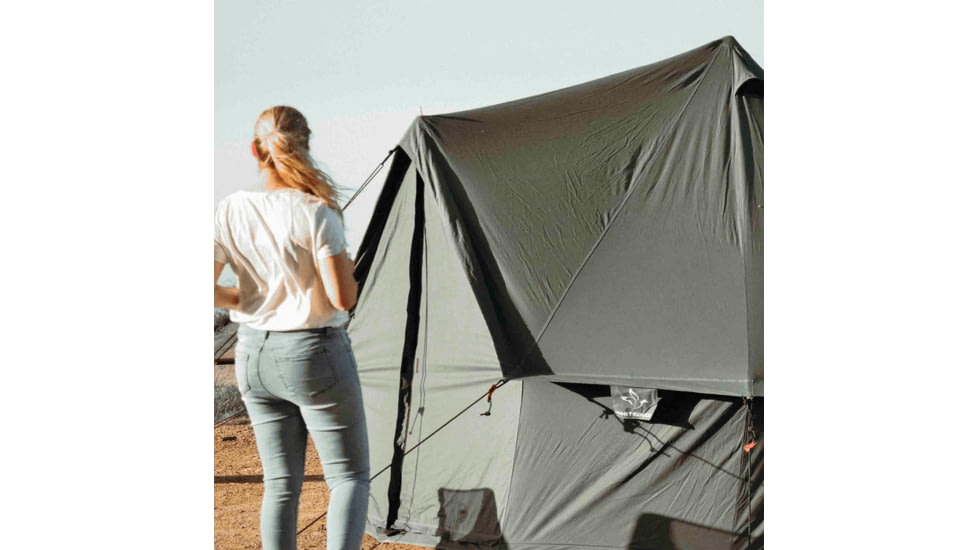 White Duck Regatta Bell Tent, Water Repellent, Boulder Gray, 13ft, WD-RBT-07