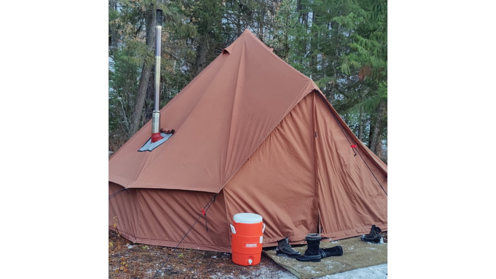 White Duck Regatta Bell Tent, Water Repellent, Desert Red, 10ft, WD-RBT-01
