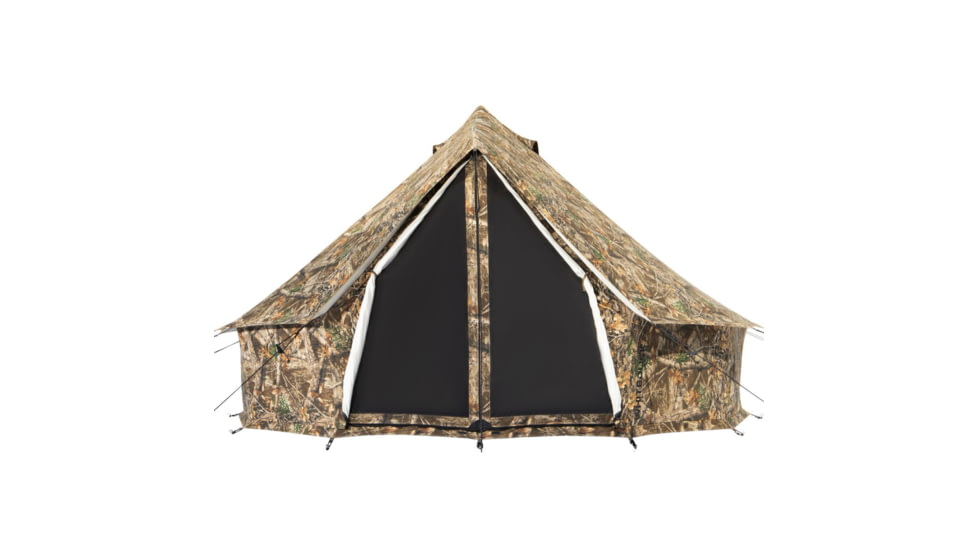 White Duck Regatta Bell Tent, Water Repellent, Realtree Edge, 10ft, WD-RBT-26
