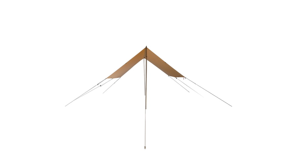 White Duck Sunshade Tarp 330 w/ Poles, 13ft x 13ft/4 x 4 m, SS-4x4-WR