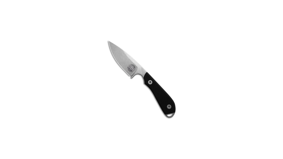 White River Knife &amp; Tool M1-PRO MagnaCut Fixed Blade Knife, 3.00in, CPM MagnaCut, Drop Point Blade, G-10, Black Handle, Black/Gray, 7.00 inch, BHQ-195342