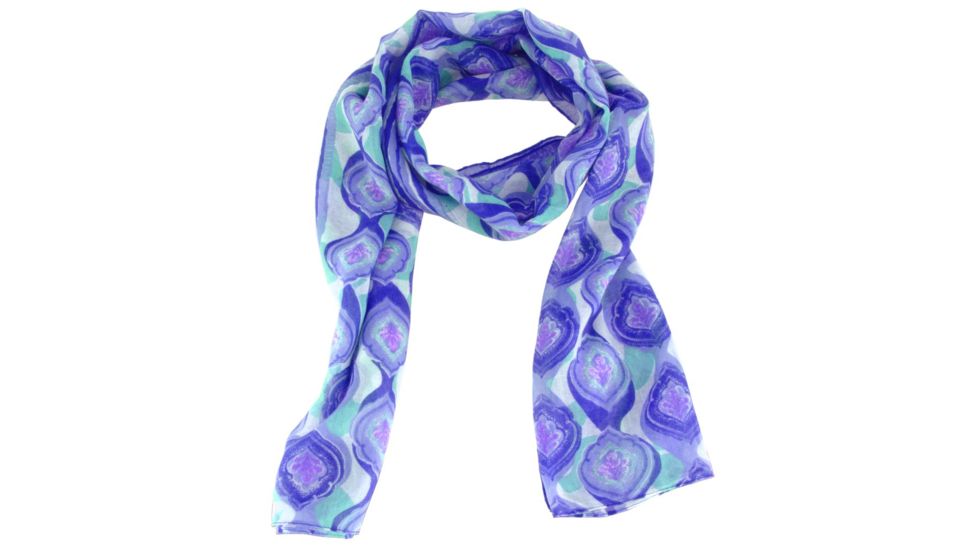 White Sierra Bug Free Gauzy Scarf - Printed - Womens, Blue Violet - BVI, One Size, D0210WP-BVI-1 SIZE