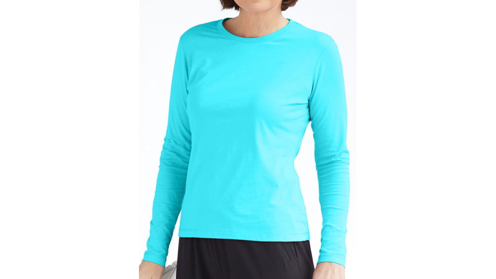 White Sierra Bug Free Jersey Long Sleeve Tee - Women's-Blue Radiance-Medium