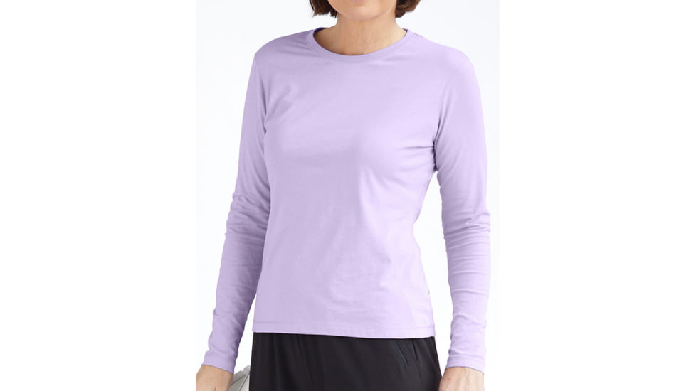 White Sierra Bug Free Jersey Long Sleeve Tee - Women's-Lavender-Small