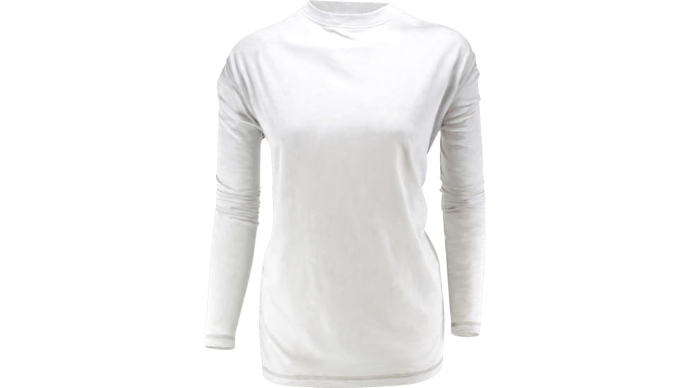 White Sierra Bug Free Jersey Long Sleeve Tee - Women's-Snow White-Small