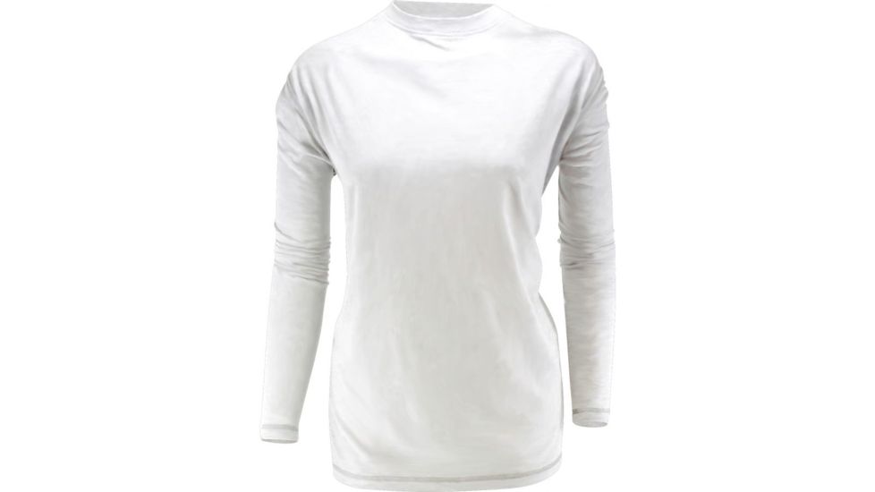 White Sierra Bug Free Jersey Long Sleeve Tee - Women's-Snow White-Small