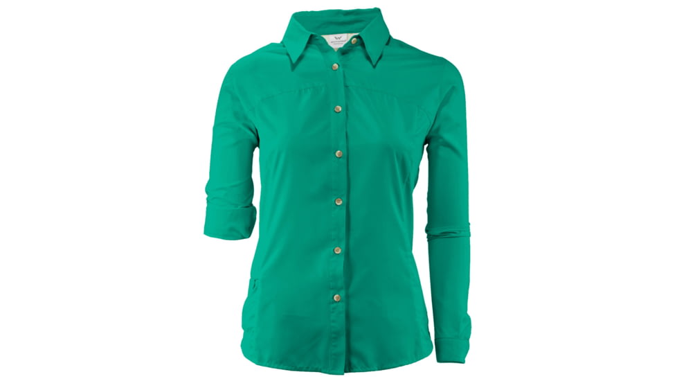 White Sierra Gobi Desert Long Sleeve Shirt - Women's-Emerald Island-X-Large