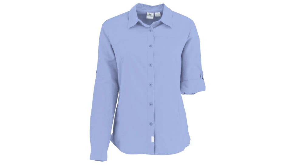 White Sierra Gobi Desert Long Sleeve Shirt - Womens, Light Iris, Large, X4209W-Light Iris - LIR-LARGE