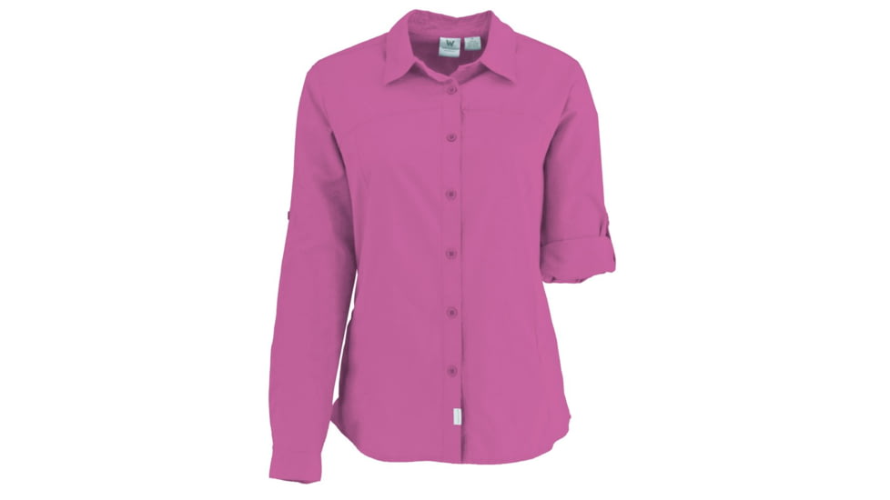 White Sierra Gobi Desert Long Sleeve Shirt - Womens, Orchid, Extra Small, X4209W-Orchid - ORC-XS