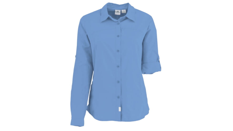 White Sierra Gobi Desert Long Sleeve Shirt - Womens, Provence Blue, Large, X4209W-Provence Blue - PVB-LARGE