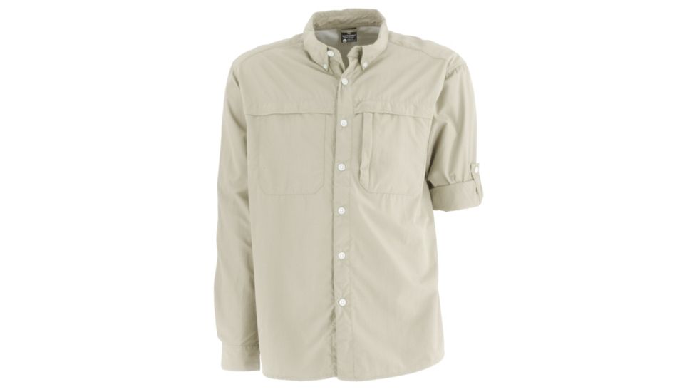 White Sierra Kalgoorlie Cool Touch Long Sleeve Shirt - Mens, Stone, Large, D4765M-Stone - STN-LARGE