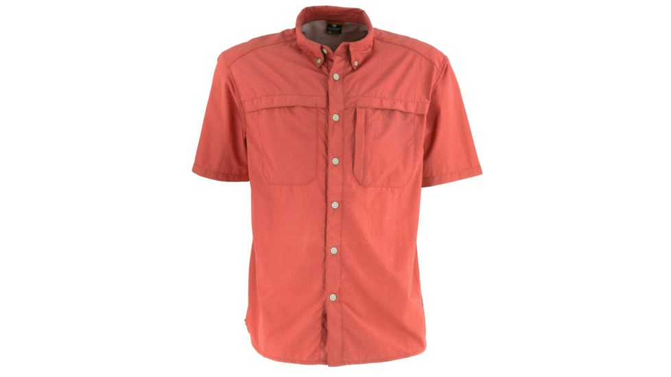 White Sierra Kalgoorlie Cool Touch Short Sleeve Shirt - Mens, Red Earth, Small, D4764M-Red Earth - REA-SMALL