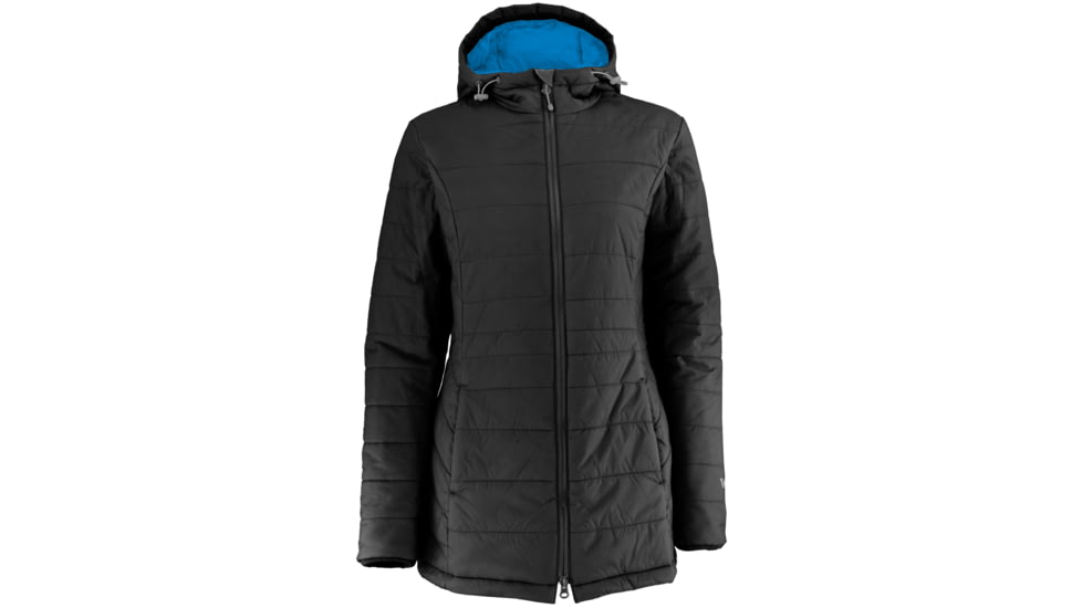 White Sierra Puffy Peak Parka - Womens-Black-Large