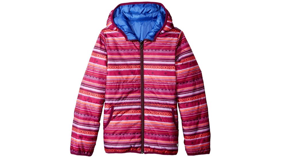 White Sierra Rocky Rivers Reversible Jacket - Girl's-Sugar Plum-Large
